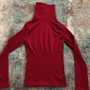 red long sleeve top